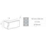 Ecke GRENADA 2 : Karton = 5 Ecken a 11.7cm Höhe