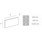 Ecke PALERMO 2 : Karton = 8 Ecken a 14.2cm Höhe