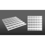 3D Wandpaneele aus Gips LUMI (72x72 cm)