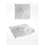 3D Wandpaneele aus Gips POLARIS (72x72 cm)