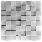 3D Wandpaneele aus Gips QUADRAT (72x72 cm)