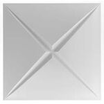 3D Wandpaneele aus Gips VENTE (72x72 cm)
