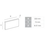 stegu BOSTON GREY, Ziegelriemchen aus Beton mit integrierte Fuge