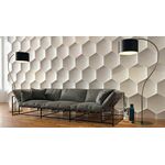 3D Wandpaneele aus Gips HEXAGON (62x72 cm)