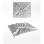 3D Wandpaneele aus Gips  FLOWER (48x48 cm)