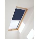 Verdunkelungsrollo für FAKRO Dachfenster in blauer Farbe
