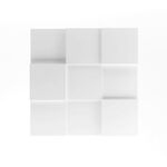 3D Wandpaneele aus Gips RUBIK (72x72 cm)