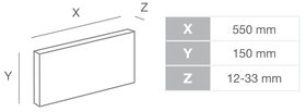 Ecke CALIFORNIA 1 : Karton = 6 Ecken a 15cm Höhe