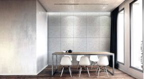 Betonoptik 3D Wandpaneele aus Gips INDUSTRIO
