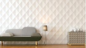 3D Wandpaneele aus Gips KARAT (72x72 cm)