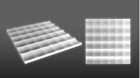 Gips panel LUMI (72x72 cm)