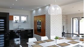 stegu LOFT 1, Ziegelriemchen aus Gips für innen