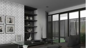 LOFT 1, gypsum brick corner for interior