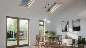 RoofLITE+ SLIM PINE | wooden, pivot, 2-glass roof window