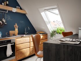 VELUX Dachfenster GNU 0064 | Klapp-Schwing | 3-fach Verglasung | Kunststoff