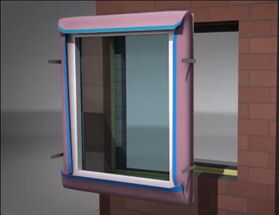 Fensterdichtband Soudal SWS ALU PLUS Innen 90 mm / 30 lfm für Anschlussprodukte für Fenstermontage nach RAL