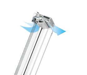 Dauerlüftung bei OptiLight Dachfenster