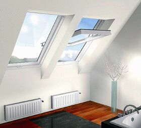 Kunststoff Dachfenster OptiLight PVC THERMO mit 2-fach Verglasung und regulierbarem Lüfter