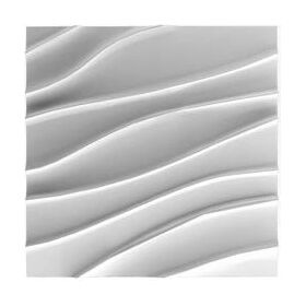 3D Wandpaneele aus Gips SOLANO (72x72 cm)