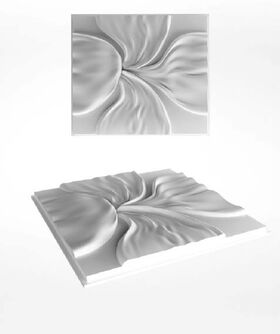 Gips panel FLOWER (48x48 cm)