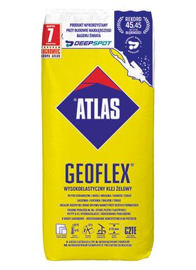 Hochflexibler Gel-Kleber ATLAS GEOFLEX für alle Arten und Formen von Fliesen