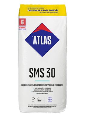 ATLAS SMS 30 - schnellbindende, selbstnivellierende Ausgleichmasse (3-30 mm) 30 N/mm²