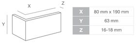 Ecke LOFT 2: Karton = 16 Ecken a 6.3cm Höhe