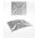 Gips panel FLOWER (48x48 cm)